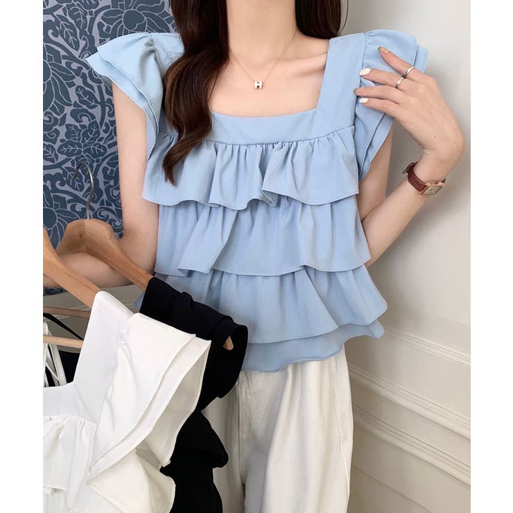 room306 CONTEMPORARY / Satin Frill Tops