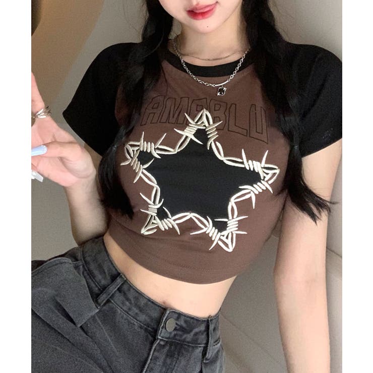今期人気のラグランデザイン ラグランTシャツ 刺繍[品番