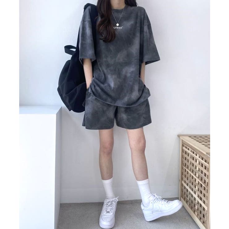 キッズエイプシャークモチーフプリントT&ショートパンツ