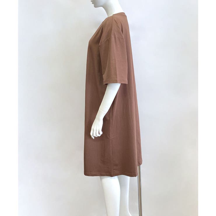 【リミフウ】PRODUCT0 ワンピース カットソー S ドロップショルダー リミフウ】PRODUCT0 ワンピース カットソー S ドロップショルダー