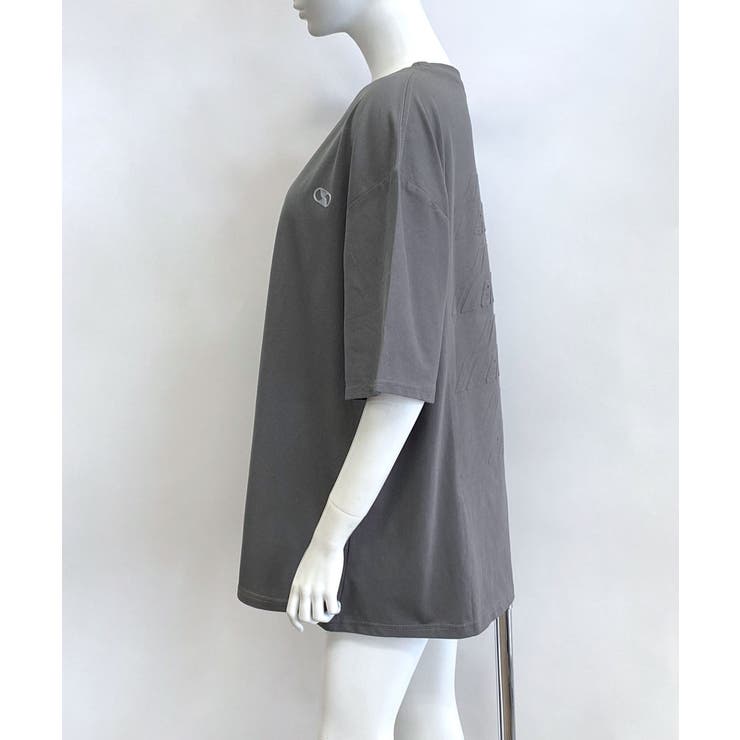 ぷっくりとしたロゴがPOPなデザイン Tシャツ ロゴエンボス加工 | Riff | 詳細画像11 