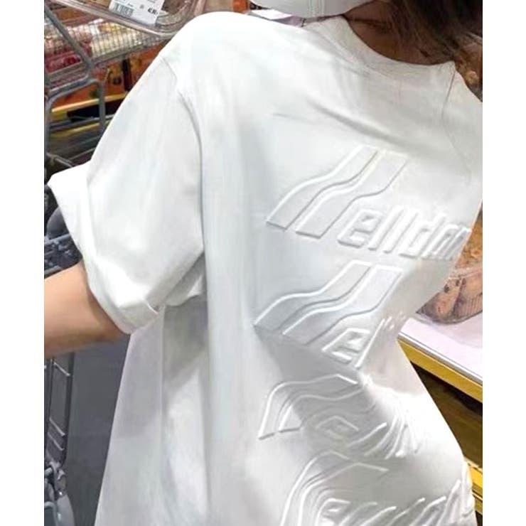 ぷっくりとしたロゴがPOPなデザイン Tシャツ ロゴエンボス加工 | Riff | 詳細画像2 