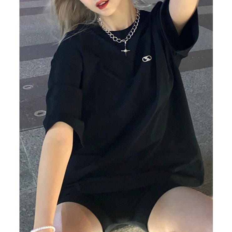 ぷっくりとしたロゴがPOPなデザイン Tシャツ ロゴエンボス加工 | Riff | 詳細画像6 