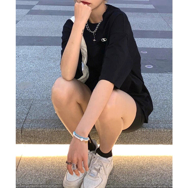 ぷっくりとしたロゴがPOPなデザイン Tシャツ ロゴエンボス加工 | Riff | 詳細画像7 