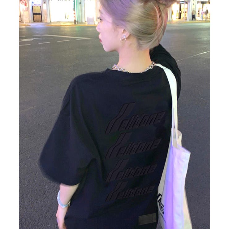 ぷっくりとしたロゴがPOPなデザイン Tシャツ ロゴエンボス加工 | Riff | 詳細画像8 