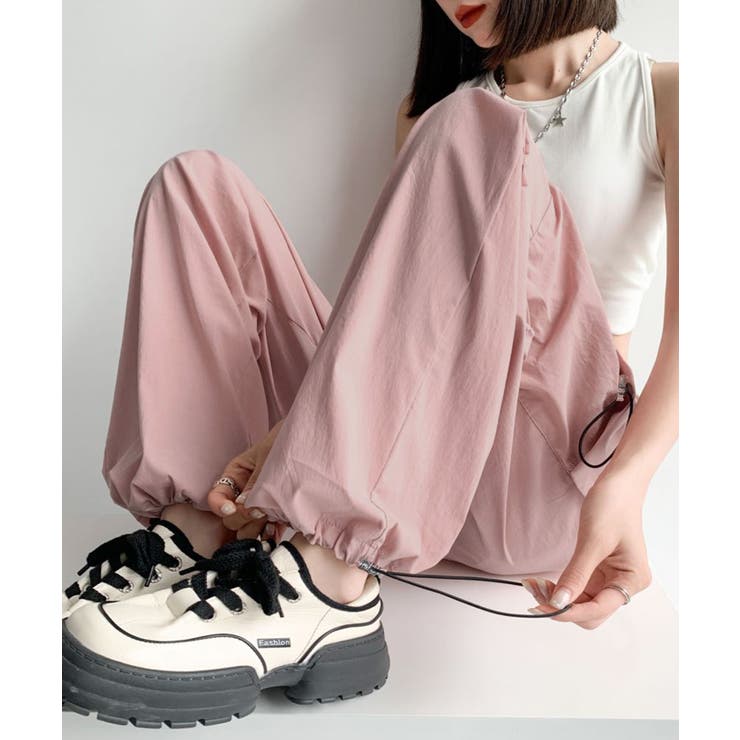 カーゴパンツ ドロスト付き パラシュートパンツ | Riff | 詳細画像20 