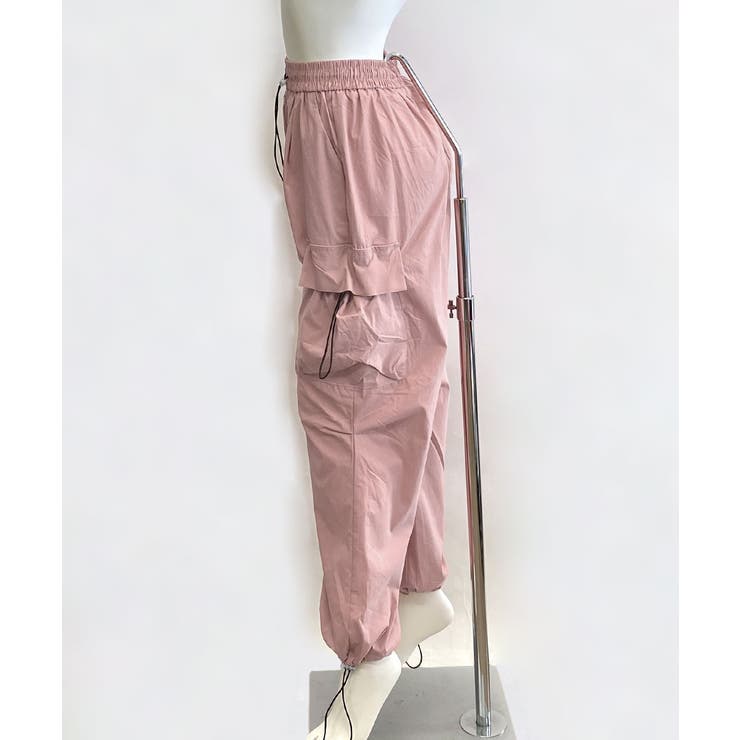 カーゴパンツ ドロスト付き パラシュートパンツ[品番