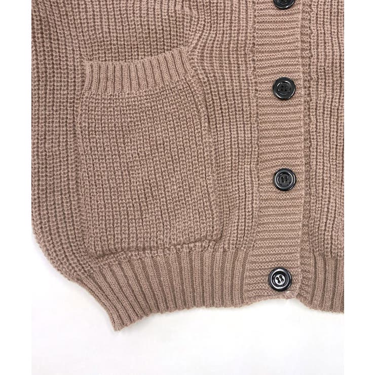 ニットカーディガン オーバーサイズ アウター[品番：NETW0001672