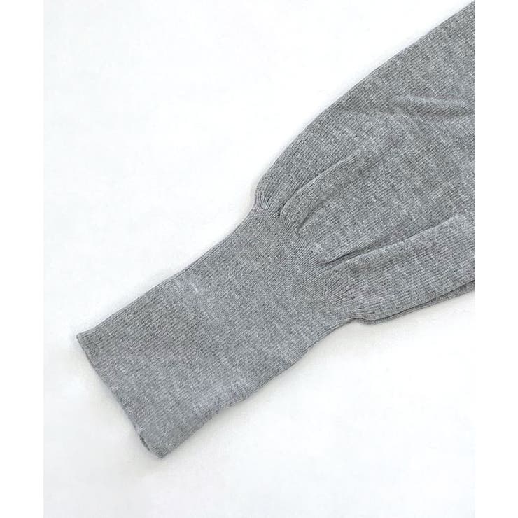 リボン付きVネックカーディガン ニットカーディガン パフスリーブ | Riff | 詳細画像26 