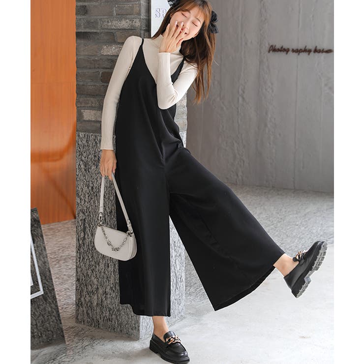 サロペット・オーバーオール・オールインワン CFT. suspender wrap saroppet pt black CFT./suspender wrap saropetto PT/black サロペット