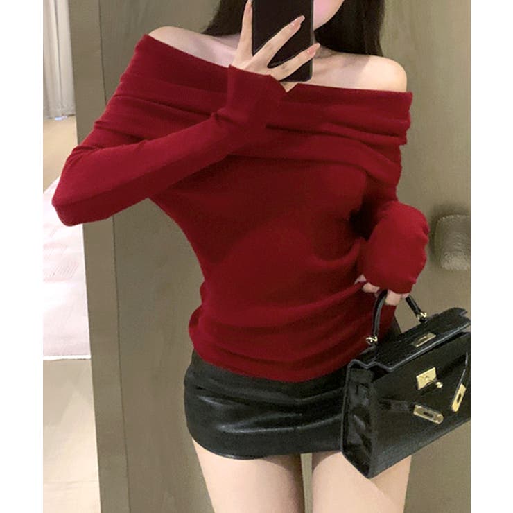 オフショルニット オフショルダー セーター | Riff | 詳細画像13 