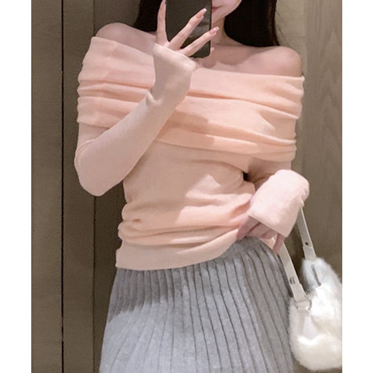 オフショルニット オフショルダー セーター | Riff | 詳細画像18 