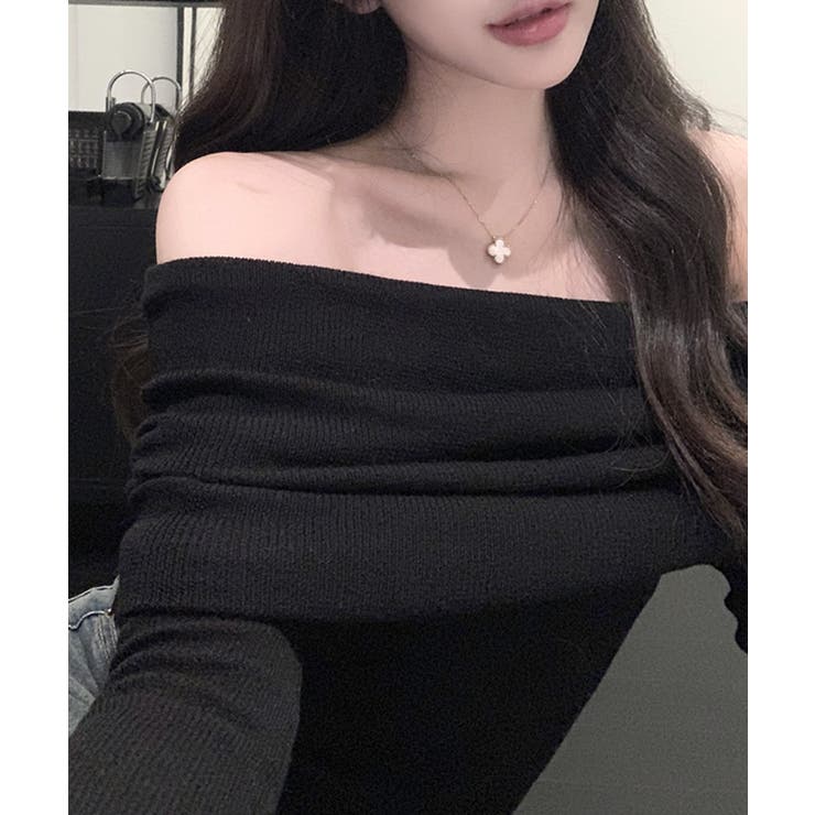 オフショルニット オフショルダー セーター | Riff | 詳細画像9 