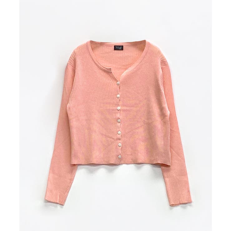 ラウンドネックリブカーディガン リブ編み ショート丈 | Riff | 詳細画像24 