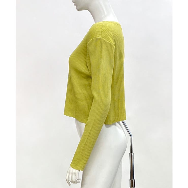 ラウンドネックリブカーディガン リブ編み ショート丈 | Riff | 詳細画像27 