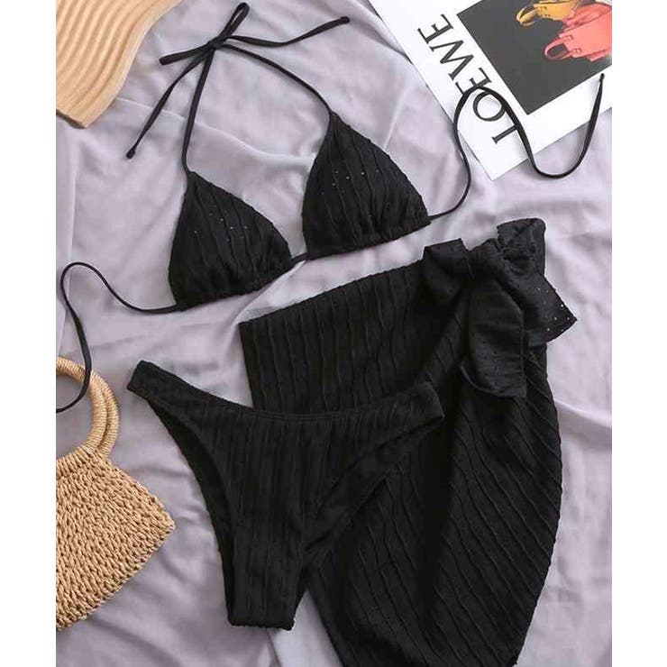 rady　パレオデザインビキニ　ボレロSET 　ブラック　♥︎Mサイズ♥︎　黒 rady パレオデザインビキニ ボレロSET ブラック ♥︎Mサイズ♥︎