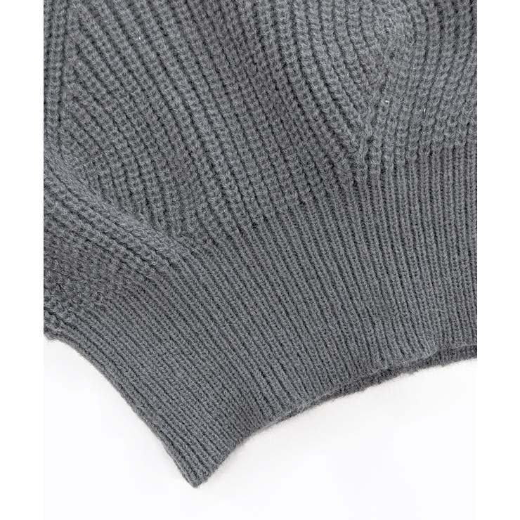 後ろリボントップス スクエアネック半袖ニット サマーニット | Riff | 詳細画像26 