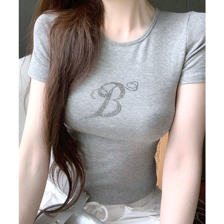 ロゴラインストーン Tシャツ ロゴプリント | Riff | 詳細画像14 