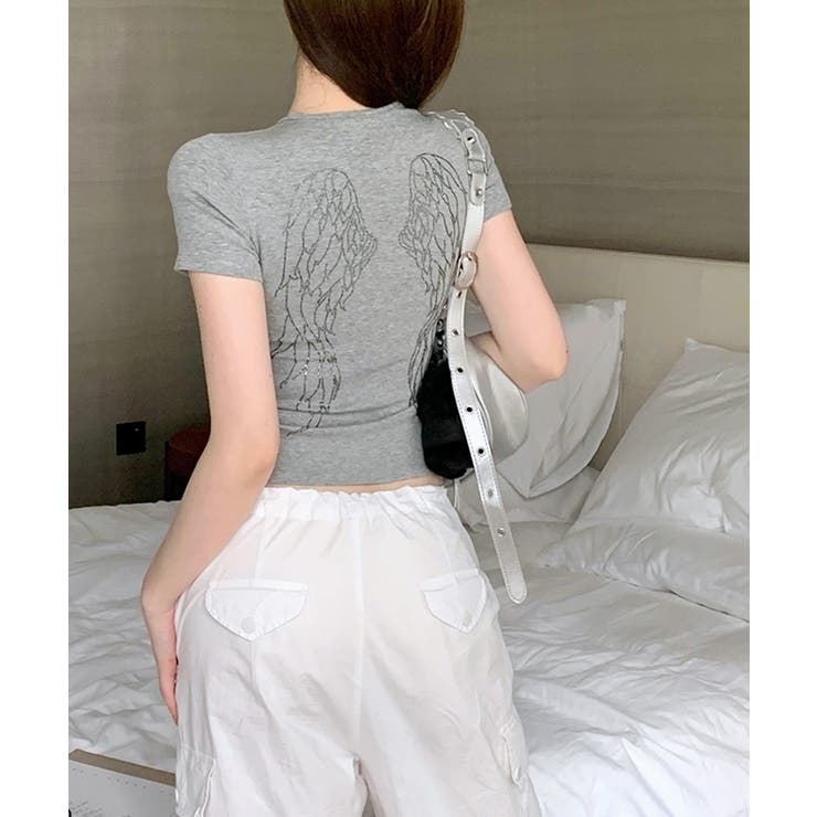 ロゴラインストーン Tシャツ ロゴプリント | Riff | 詳細画像16 