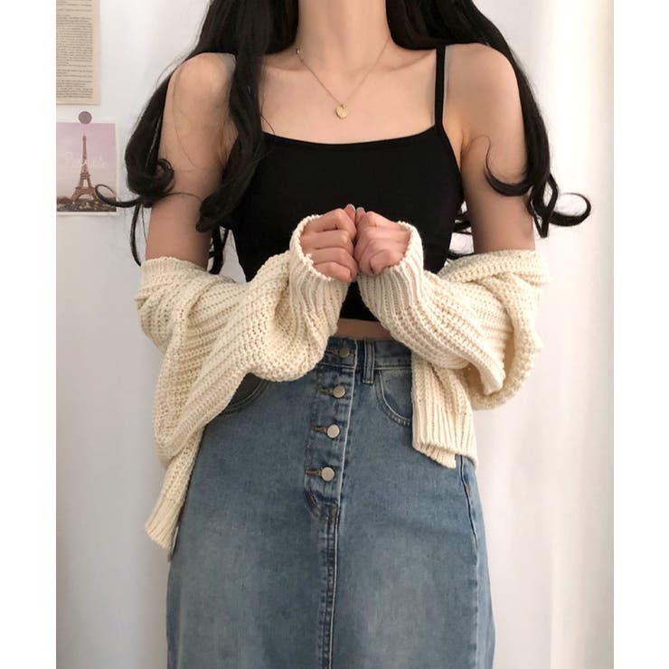 クロップド丈キャミソール インナー ショート丈 | Riff | 詳細画像11 