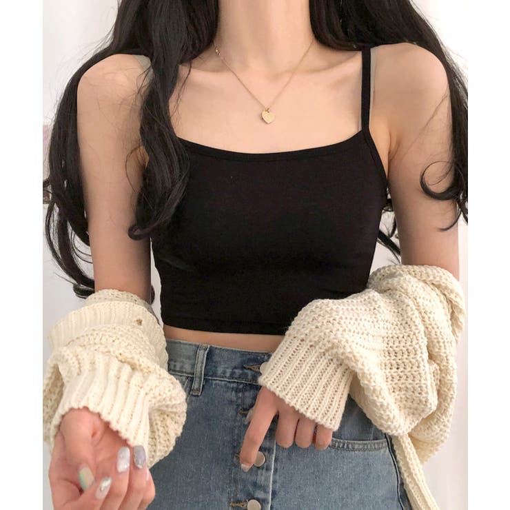 クロップド丈キャミソール インナー ショート丈 | Riff | 詳細画像13 