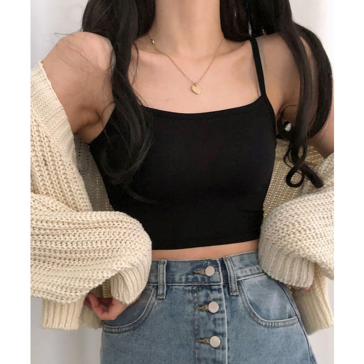 クロップド丈キャミソール インナー ショート丈 | Riff | 詳細画像9 