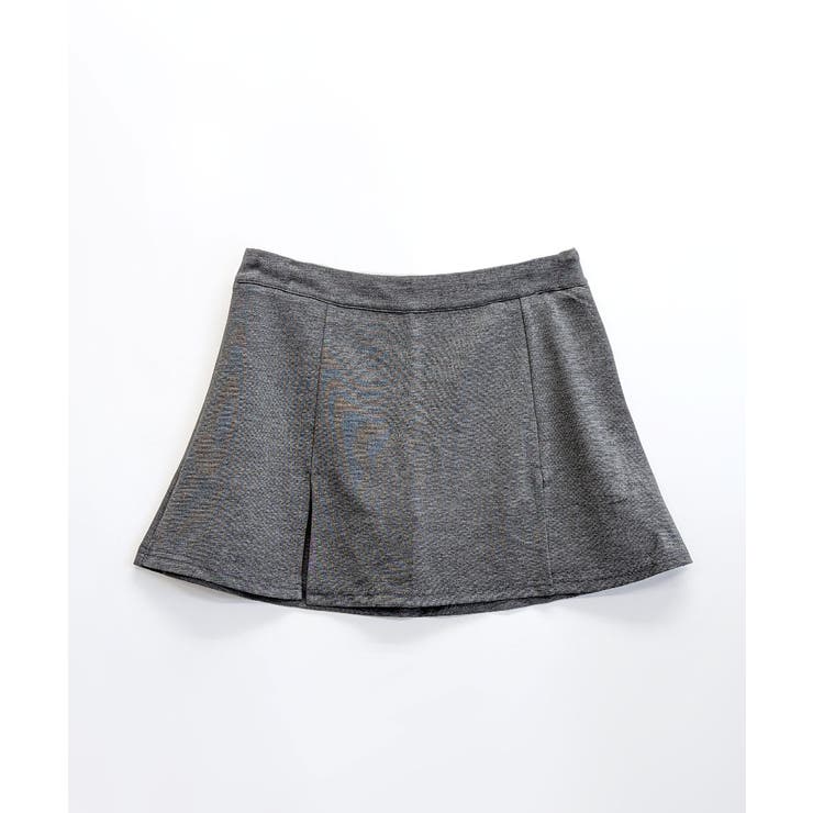 ダブルスリットAラインミニスカート スカパン インナーパンツ付き[品番  