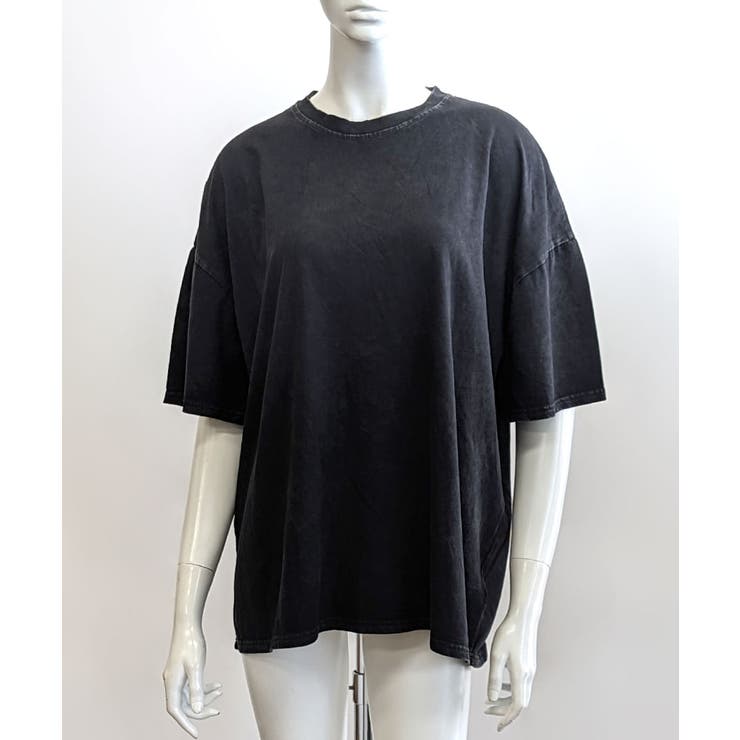 ロゴラインストーンTシャツ オーバーサイズ 羽[品番