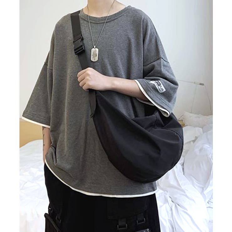 ナイロンショルダーバッグ メッセンジャーバッグ ハーフムーンバッグ | Riff | 詳細画像12 