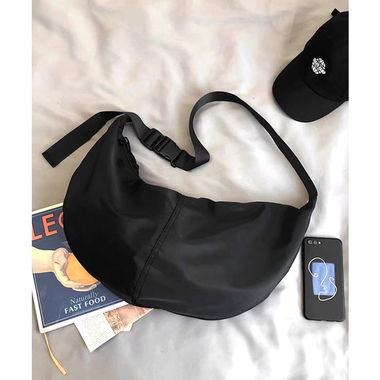 ナイロンショルダーバッグ メッセンジャーバッグ ハーフムーンバッグ | Riff | 詳細画像13 