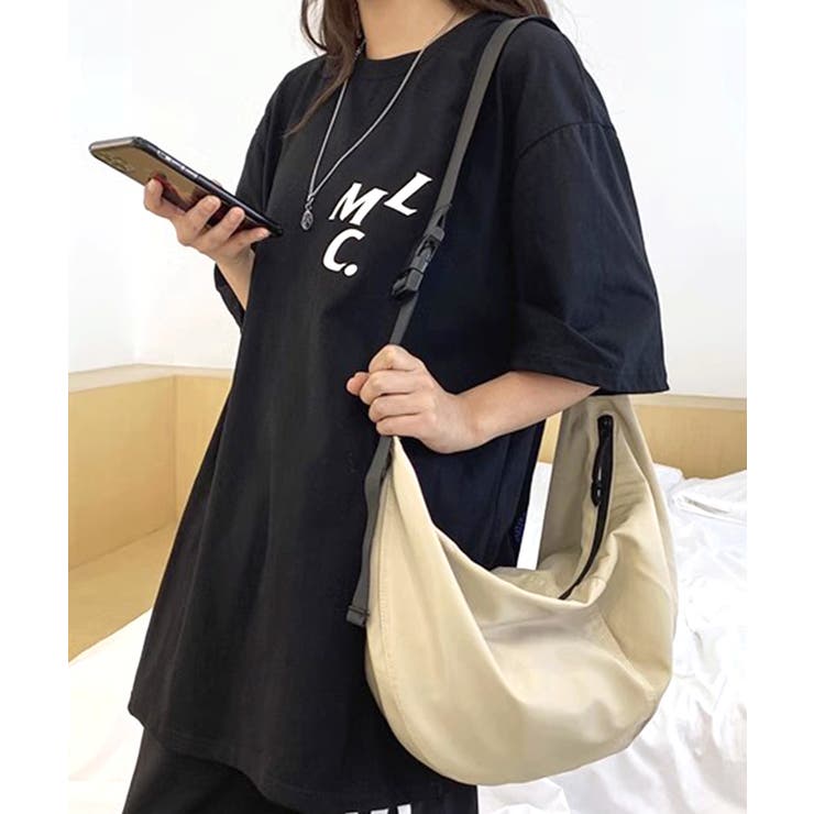 ナイロンショルダーバッグ メッセンジャーバッグ ハーフムーンバッグ | Riff | 詳細画像15 