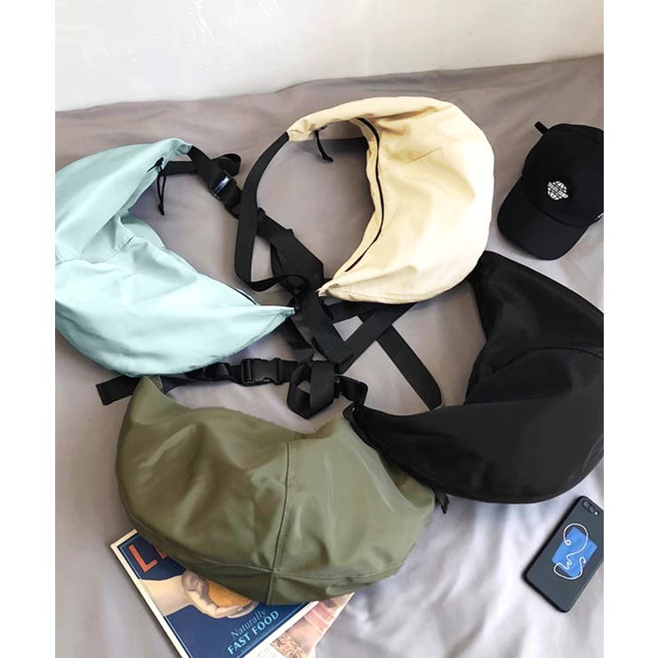 ナイロンショルダーバッグ メッセンジャーバッグ ハーフムーンバッグ | Riff | 詳細画像2 