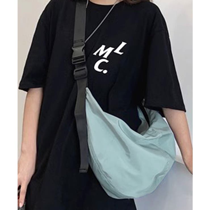 サックス | ナイロンショルダーバッグ メッセンジャーバッグ ハーフムーンバッグ | Riff