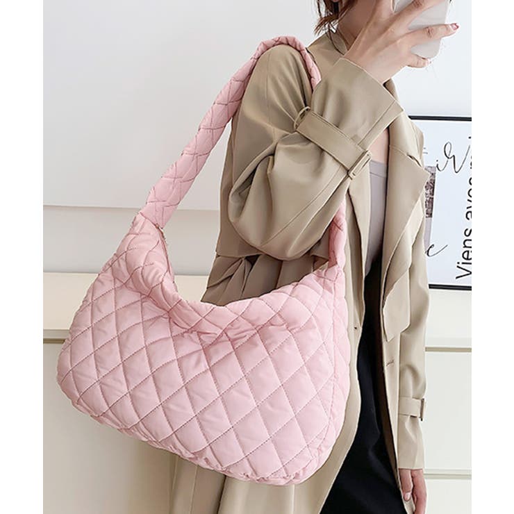 キルティングショルダーバッグ トートバッグ ハンドバッグ[品番