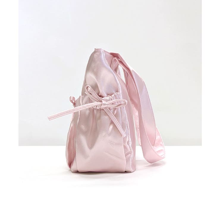 【新品】リズリサ トートバッグ カゴバッグ ベージュ リボン フリル 推し活 夏 ドット柄リボンかごバッグ◇レディース トートバッグ バッグ