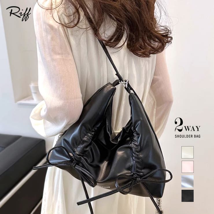 リボン2WAYバッグ ショルダーバッグ リュックサック[品番