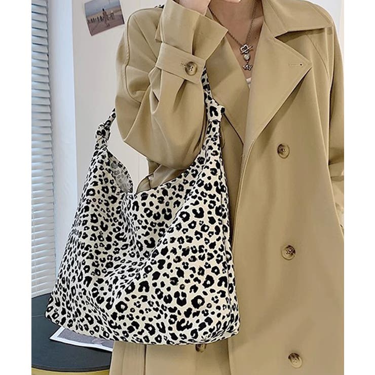 ヒョウ柄ショルダーバッグ 豹柄 レオパード柄[品番：NETW0002010
