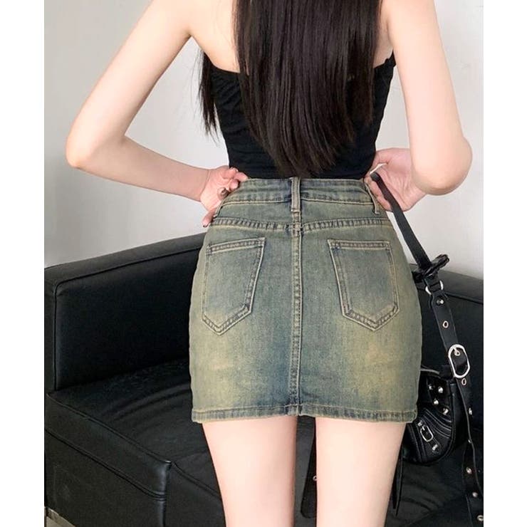 デニムミニスカート スカパン インナーパンツ付き[品番：NETW0002000 