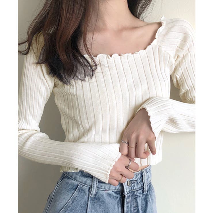 リブトップス メロウフリル オフショル | Riff | 詳細画像3 