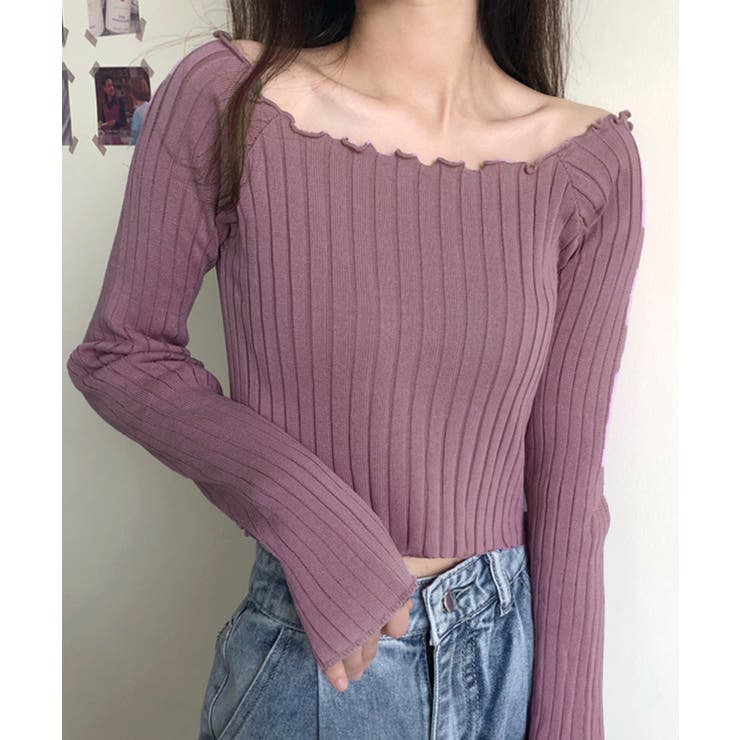 リブトップス メロウフリル オフショル | Riff | 詳細画像11 