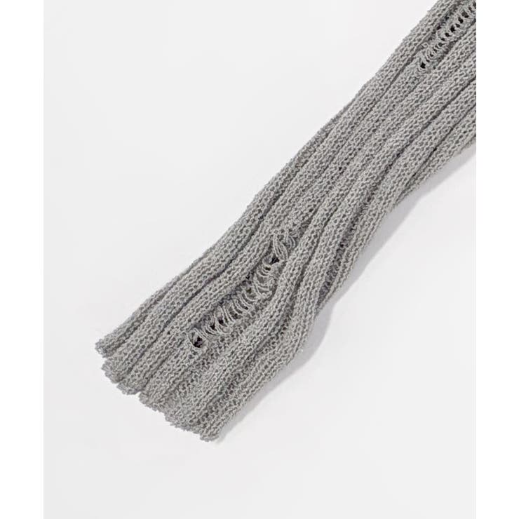 前ボタンダメージニット カーディガン ニットカーデ | Riff | 詳細画像24 