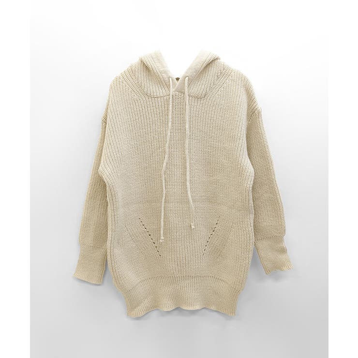 リブニットパーカー セーター フード | Riff | 詳細画像23 