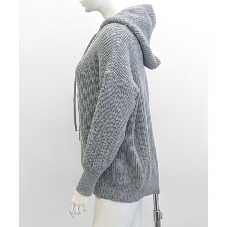 リブニットパーカー セーター フード | Riff | 詳細画像27 