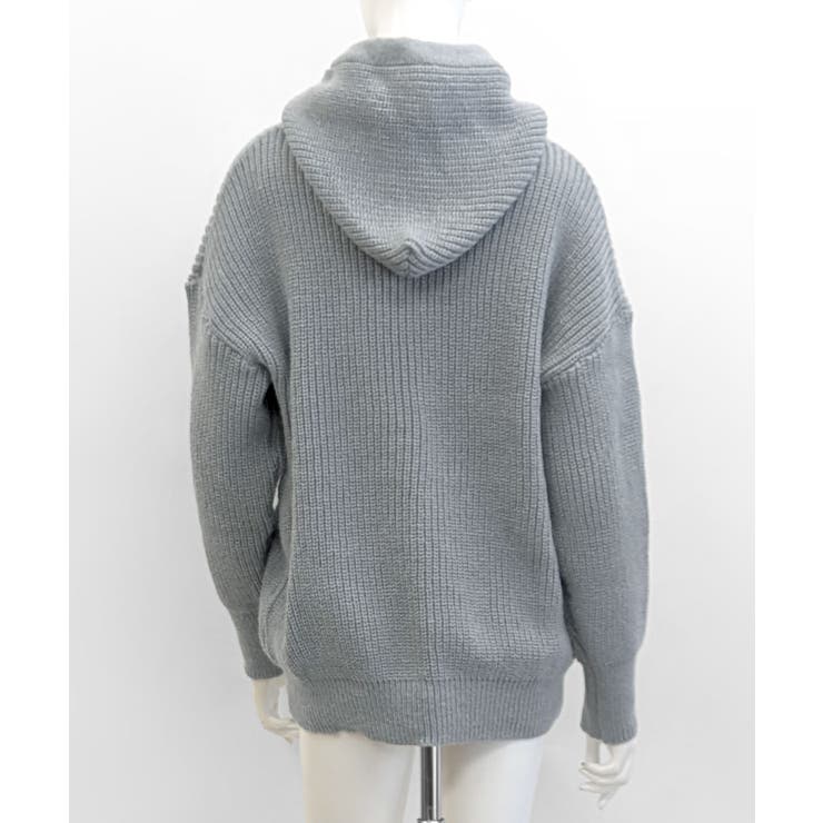 リブニットパーカー セーター フード | Riff | 詳細画像28 