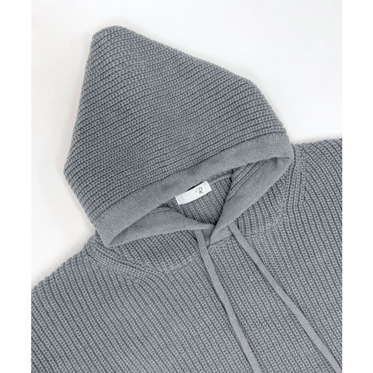 リブニットパーカー セーター フード | Riff | 詳細画像29 