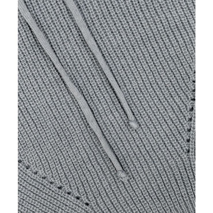 リブニットパーカー セーター フード | Riff | 詳細画像32 