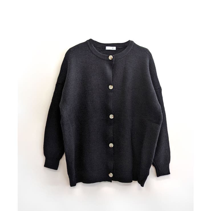 ドロップショルダーカーディガン ニット セーター[品番：NETW0002052