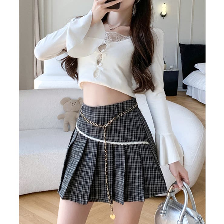 【新品♡未使用】NINE ミニスカ用♡フリル♡ショートパンツ インナーパンツ♡ セール】フリルインナーパンツ（その他パンツ）｜paravion