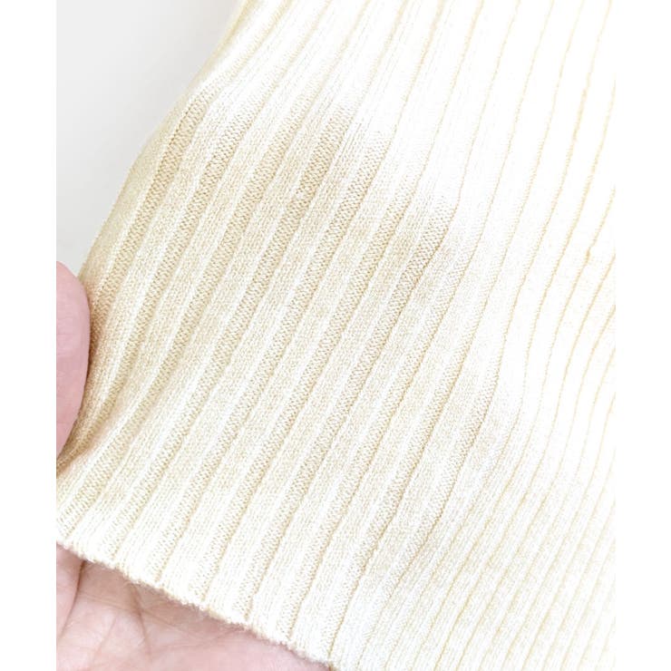 オフショルダブルジップリブニット リブ編み セーター | Riff | 詳細画像40 