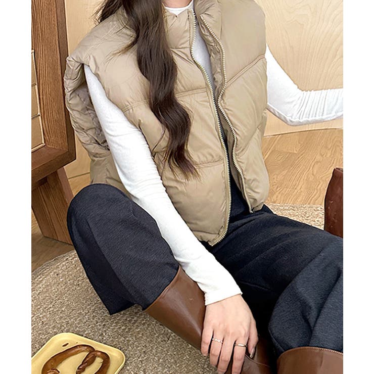 中綿ベスト ダウンベスト ショート丈ベスト | Riff | 詳細画像17 